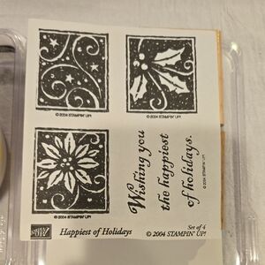 Stampin' Up! Happiest Of Holiday Stamp Set. Retired